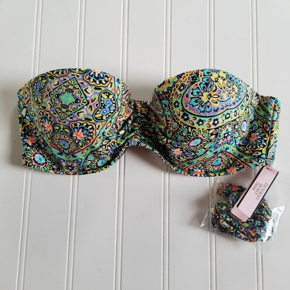Victoria's Secret Other - Victoria's Secret Flirt Bandeau Paisley Bikini Top